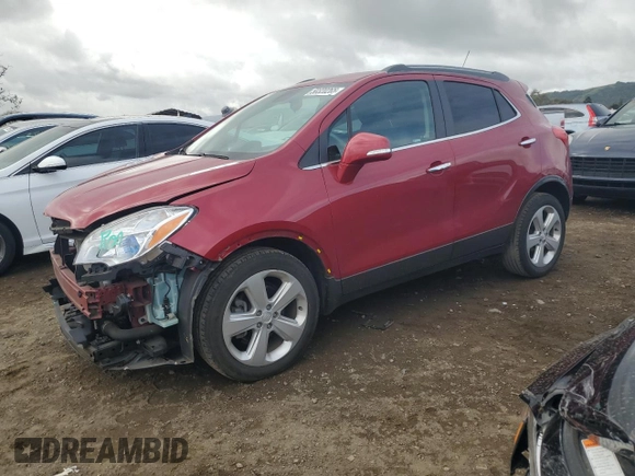 2016 Buick Encore with VIN KL4CJASB6GB686214, listed as a Copart auction lot 50320265 with 25,604 mi miles and Salvage Title. Bid and sale history available at DreamBid. Image 1.