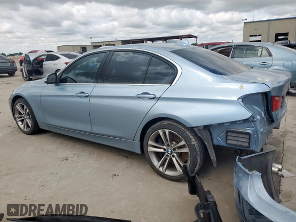 2015 BMW 3 Series 328i with VIN WBA3A5C51FF453710, listed as a Copart auction lot 58713295 with 186,395 mi miles and Salvage title. Bid and sale history available at DreamBid. Image 2.
