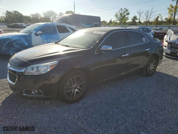 2015 Chevrolet Malibu LT with VIN 1G11C5SLXFF189934, listed as a Copart auction lot 49679765 with 124,979 mi miles and Salvage Title. Bid and sale history available at carsss.com. Image 1.