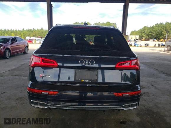 2018 Audi SQ5 Prestige with VIN WA1C4AFY1J2216556, listed as a Copart auction lot 69379453 with 53,602 mi miles. Bid and sale history available at carsss.com. Image 6.