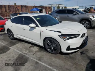 2024 Acura Integra w/A-Spec Package with VIN 19UDE4H37RA016116, listed as a Copart auction lot 48524505 with 8,603 mi miles and Salvage Title. Bid and sale history available at carsss.com. Image 4.