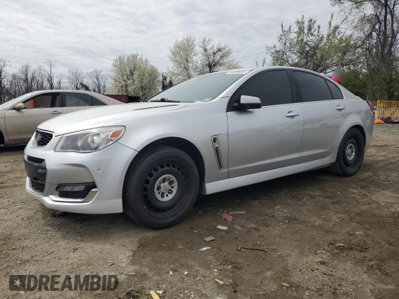 2016 Chevrolet SS with VIN 6G3F15RWXGL223315, listed as a Copart auction lot 49589955 with 0 mi miles and Salvage Title. Bid and sale history available at carsss.com. Image 1.