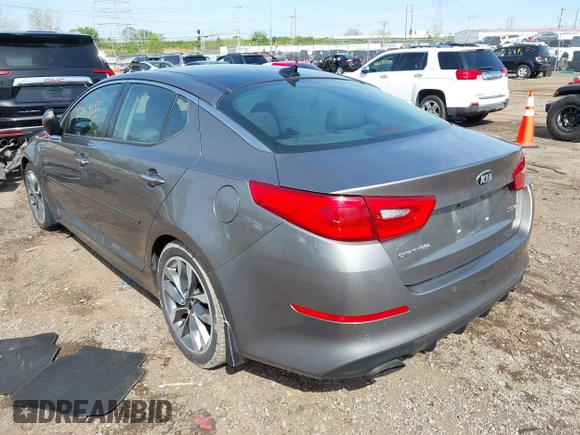 2014 Kia Optima SXL Turbo with VIN 5XXGR4A62EG323308, listed as a IAAI auction lot 42069853 with 118,168 mi miles and . Bid and sale history available at DreamBid. Image 3.