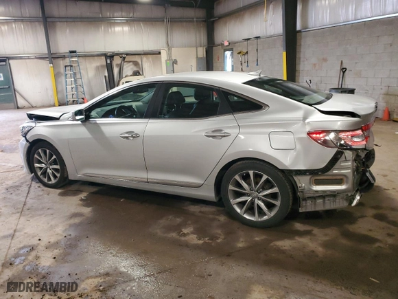 2015 Hyundai Azera with VIN KMHFG4JGXFA483312, listed as a Copart auction lot 51592085 with 92,219 mi miles and Salvage Title. Bid and sale history available at carsss.com. Image 2.
