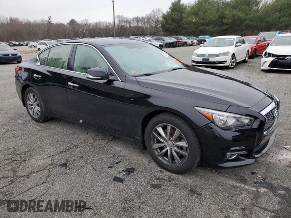 2017 Infiniti Q50 3.0t Sport with VIN JN1EV7ARXHM830246, listed as a Copart auction lot 85226954 with 0 mi miles and Salvage Title. Bid and sale history available at carsss.com. Image 4.