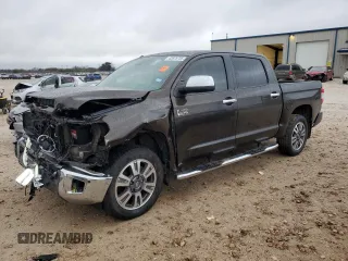2018 Toyota Tundra SR5 with VIN 5TFAW5F16JX767392, listed as a Copart auction lot 42875755 with 154,026 mi miles and Salvage title. Bid and sale history available at DreamBid. Image 1.