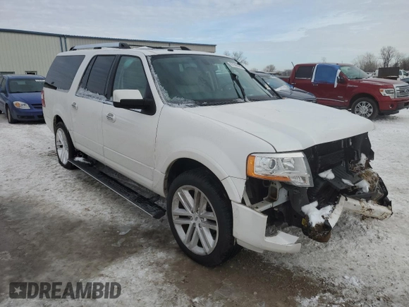 2017 Ford Expedition EL Limited with VIN 1FMJK2AT9HEA30272, listed as a Copart auction lot 87948035 with 134,204 mi miles and Salvage Title. Bid and sale history available at carsss.com. Image 4.