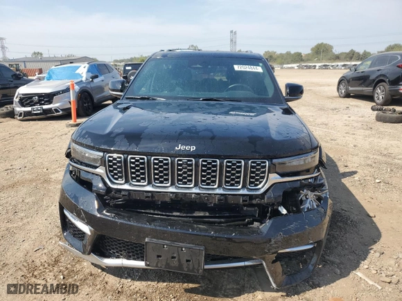 2023 Jeep Grand Cherokee Summit with VIN 1C4RJHEG8PC552430, listed as a Copart auction lot 72024844 with 23,745 mi miles and Salvage Title. Bid and sale history available at carsss.com. Image 5.