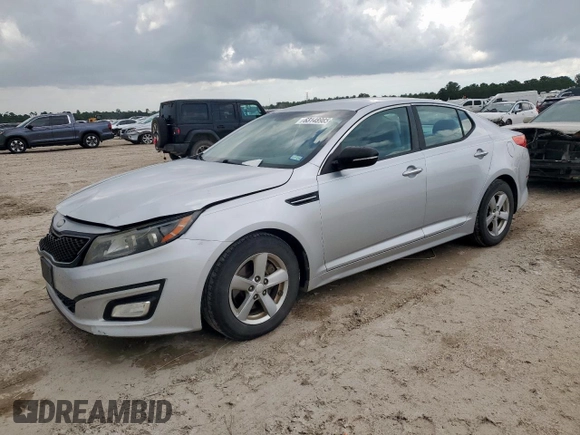 2014 Kia Optima LX with VIN 5XXGM4A78EG271982, listed as a Copart auction lot 63148985 with 175,786 mi miles and Clean title. Bid and sale history available at DreamBid. Image 1.