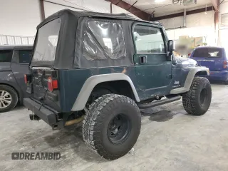 2006 Jeep Wrangler SE with VIN 1J4FA29S36P724699, listed as a Copart auction lot 41764425 with 129,016 mi miles and Salvage Title. Bid and sale history available at carsss.com. Image 3.