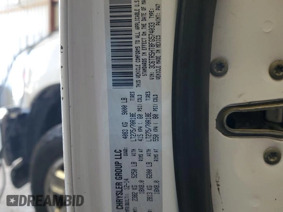 2015 Ram 2500 Tradesman z VIN 3C6TR5HT8FG574033, wystawiony jako Copart lot #52518655 z przebiegiem 149 348 mil mil oraz Czysty tytuł • Clean title. Historia ofert i sprzedaży dostępna na DreamBid. Obrazek 12.