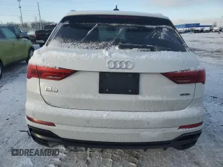2022 Audi Q3 S line Premium Plus with VIN WA1EECF39N1090352, listed as a Copart auction lot 88731675 with 45,056 mi miles and Non Repairable. Bid and sale history available at carsss.com. Image 6.