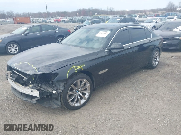 2015 BMW 7 Series 740Li xDrive with VIN WBAYF4C55FD874116, listed as a IAAI auction lot 41877144 with 156,280 mi miles. Bid and sale history available at carsss.com. Image 2.