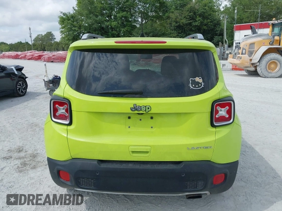 2018 Jeep Renegade Limited with VIN ZACCJADB6JPJ18526, listed as a IAAI auction lot 42078144 with 138,112 mi miles and . Bid and sale history available at DreamBid. Image 16.