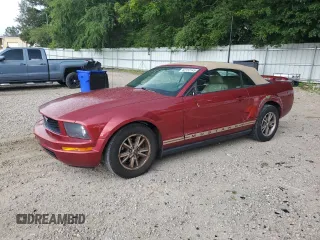2005 Ford Mustang Deluxe with VIN 1ZVHT84N255233593, listed as a Copart auction lot 62152145 with 149,591 mi miles and Salvage title. Bid and sale history available at DreamBid. Image 1.