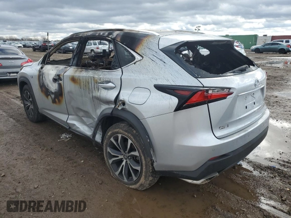 2015 Lexus NX 200t z VIN JTJBARBZ6F2031043, wystawiony jako Copart lot #53400355 z przebiegiem Nie podano mil oraz Szkoda całkowita • Salvage title. Historia ofert i sprzedaży dostępna na DreamBid. Obrazek 2.