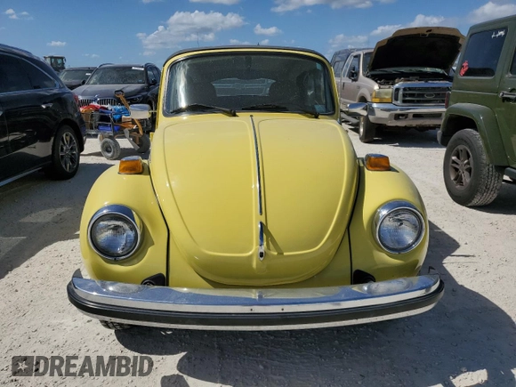 1979 Volkswagen Beetle with VIN 1592027887, listed as a Copart auction lot 77091064 with 19,097 mi miles and Salvage Title. Bid and sale history available at DreamBid. Image 5.