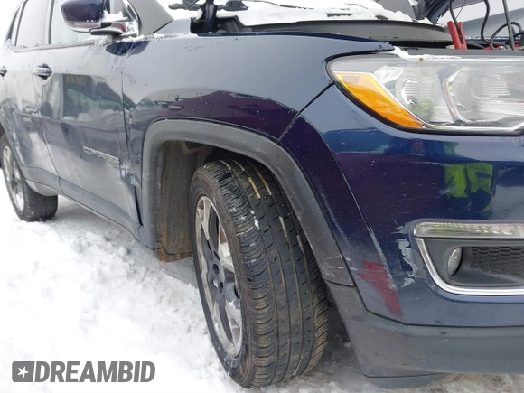 2021 Jeep Compass Limited with VIN 3C4NJDCB3MT594308, listed as a IAAI auction lot 41260655 with 79,990 mi miles and . Bid and sale history available at DreamBid. Image 6.