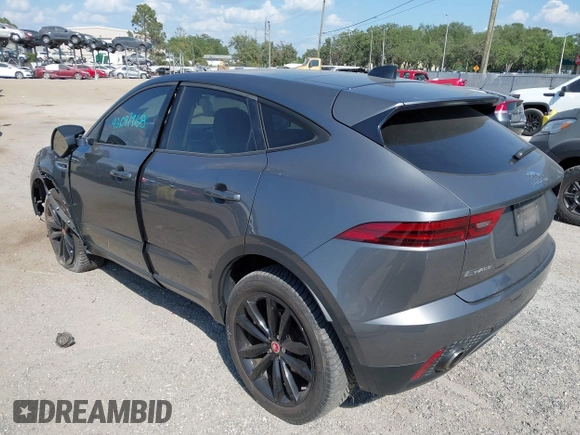 2020 Jaguar E-Pace SE with VIN SADFP2FX4L1Z88845, listed as a IAAI auction lot 42097968 with 48,798 mi miles and . Bid and sale history available at DreamBid. Image 3.