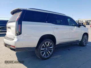2023 Cadillac Escalade 4WD Sport with VIN 1GYS4FKL9PR531625, listed as a Copart auction lot 50105865 with 25,110 mi miles and Salvage title. Bid and sale history available at DreamBid. Image 3.