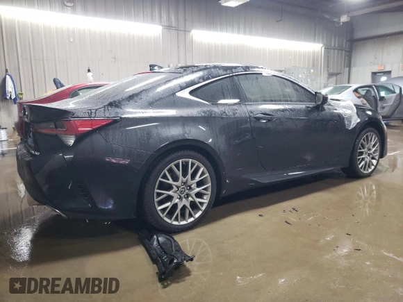 2021 Lexus RC with VIN JTHD85EC8M5006372, listed as a Copart auction lot 77558664 with 37,846 mi miles and Salvage Title. Bid and sale history available at carsss.com. Image 3.