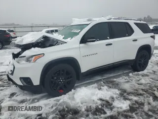 2020 Chevrolet Traverse Premier with VIN 1GNEVKKW1LJ203408, listed as a Copart auction lot 45027815 with 68,543 mi miles and Salvage Title. Bid and sale history available at carsss.com. Image 1.
