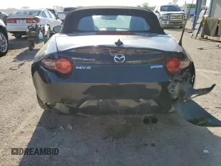 2017 Mazda MX-5 Miata Grand Touring with VIN JM1NDAD79H0120768, listed as a Copart auction lot 56358655 with 39,504 mi miles and Salvage title. Bid and sale history available at DreamBid. Image 6.