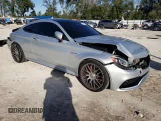 2017 Mercedes-Benz C 63 S AMG with VIN WDDWJ8HB4HF471689, listed as a Copart auction lot 87225834 with 77,678 mi miles and Salvage Title. Bid and sale history available at carsss.com. Image 4.