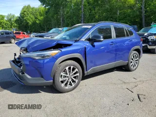 2025 Toyota Corolla Cross XLE с VIN 7MUDAABG9SV129973, выставлен на аукционе Copart как лот 58310385 с пробегом 2 661 миль миль и Списание • Salvage title. История ставок и продаж доступна на DreamBid. Изображение 1.