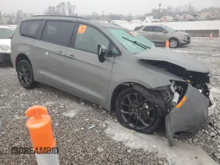 2023 Chrysler Pacifica Touring L with VIN 2C4RC1BG1PR516608, listed as a Copart auction lot 43554715 with Not provided miles and Salvage title. Bid and sale history available at DreamBid. Image 4.