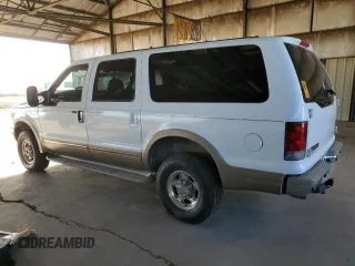 2002 Ford Excursion Limited с VIN 1FMNU43S62ED07804, выставлен на аукционе Copart как лот 46472715 с пробегом 282 929 миль миль и Чистый • Clean title. История ставок и продаж доступна на DreamBid. Изображение 2.