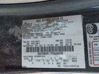 2009 Mercury Milan Premier with VIN 3MEHM08179R606850, listed as a IAAI auction lot 41295061 with Not Provided miles and . Bid and sale history available at DreamBid. Image 9.