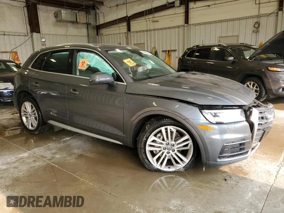 2019 Audi Q5 Premium Plus with VIN WA1BNAFY9K2027261, listed as a Copart auction lot 59042595 with Not provided miles and Salvage title. Bid and sale history available at DreamBid. Image 4.