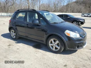 2008 Suzuki SX4 with VIN JS2YB413985100650, listed as a Copart auction lot 48760345 with 104,724 mi miles and Salvage Title. Bid and sale history available at DreamBid. Image 4.