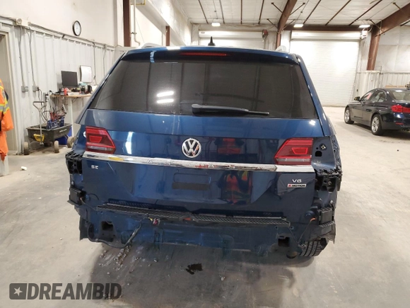 2018 Volkswagen Atlas SE with VIN 1V2LR2CA3JC578157, listed as a Copart auction lot 55812345 with 107,577 mi miles and Clean title. Bid and sale history available at DreamBid. Image 6.