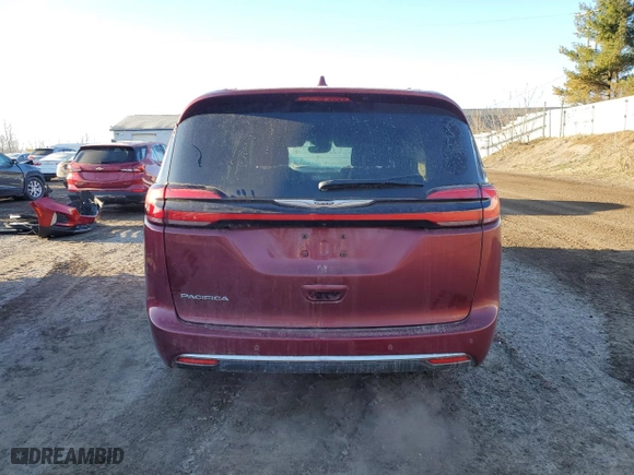 2022 Chrysler Pacifica Touring with VIN 2C4RC1FG8NR102331, listed as a Copart auction lot 50204635 with 43,025 mi miles and Non Repairable. Bid and sale history available at carsss.com. Image 6.