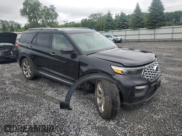 2020 Ford Explorer Platinum z VIN 1FM5K8HC8LGC56052, wystawiony jako Copart lot #61218365 z przebiegiem 35 435 mil mil oraz Szkoda całkowita • Salvage title. Historia ofert i sprzedaży dostępna na DreamBid. Obrazek 4.