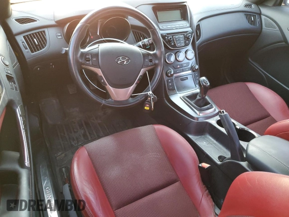 2013 Hyundai Genesis Coupe 2.0T Premium with VIN KMHHT6KD4DU111514, listed as a Copart auction lot 50181145 with 62,734 mi miles and Salvage Title. Bid and sale history available at carsss.com. Image 8.