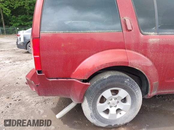 2008 Nissan Pathfinder S with VIN 5N1AR18U58C607301, listed as a IAAI auction lot 40503693 with 118,080 mi miles and . Bid and sale history available at DreamBid. Image 12.