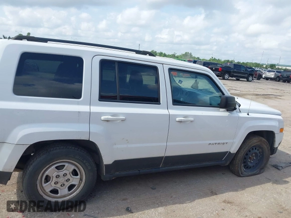 2017 Jeep Patriot Sport with VIN 1C4NJPBA5HD145525, listed as a IAAI auction lot 42096995 with 115,557 mi miles. Bid and sale history available at carsss.com. Image 13.