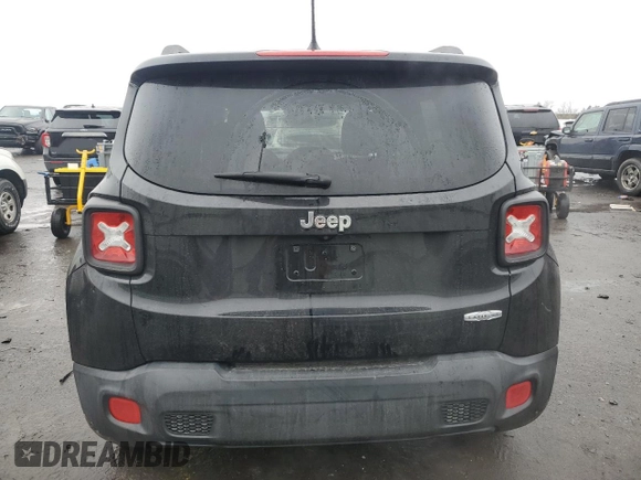 2015 Jeep Renegade Latitude with VIN ZACCJABT6FPC39465, listed as a Copart auction lot 45169835 with 110,209 mi miles and Salvage Title. Bid and sale history available at DreamBid. Image 6.