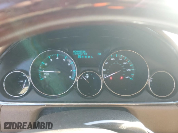 2013 Buick Enclave Premium with VIN 5GAKRDKD5DJ125647, listed as a Copart auction lot 79599654 with 168,980 mi miles and Salvage Title. Bid and sale history available at DreamBid. Image 9.