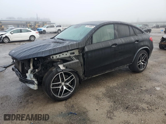 2016 Mercedes-Benz GLE 450 AMG with VIN 4JGED6EB5GA025189, listed as a Copart auction lot 54160625 with 126,505 mi miles and Salvage title. Bid and sale history available at DreamBid. Image 1.