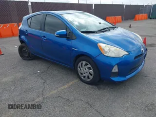 2012 Toyota Prius c One with VIN JTDKDTB39C1527314, listed as a IAAI auction lot 41888276 with Not Provided miles. Bid and sale history available at carsss.com. Image 1.