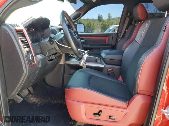 2018 Ram 1500 Rebel with VIN 1C6RR7YT2JS197612, listed as a Copart auction lot 60062745 with 60,591 mi miles and Salvage title. Bid and sale history available at DreamBid. Image 7.