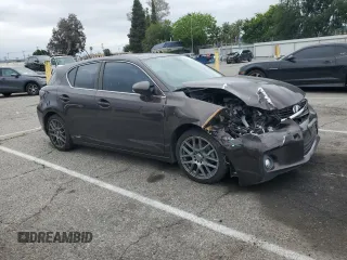 2011 Lexus CT 200h with VIN JTHKD5BHXB2016726, listed as a Copart auction lot 54628455 with 189,212 mi miles and Salvage title. Bid and sale history available at DreamBid. Image 4.