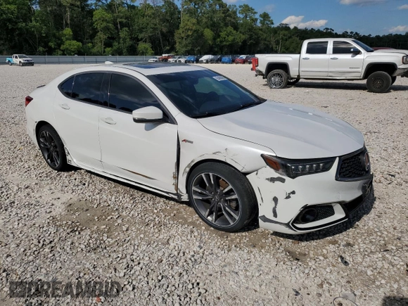 2019 Acura TLX w/A-Spec Pkg with VIN 19UUB3F61KA002301, listed as a Copart auction lot 56480095 with 50,350 mi miles and Clean title. Bid and sale history available at DreamBid. Image 4.
