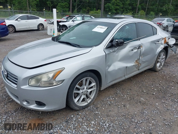2014 Nissan Maxima SV with VIN 1N4AA5AP2EC435169, listed as a IAAI auction lot 42308457 with 177,601 mi miles and . Bid and sale history available at DreamBid. Image 2.