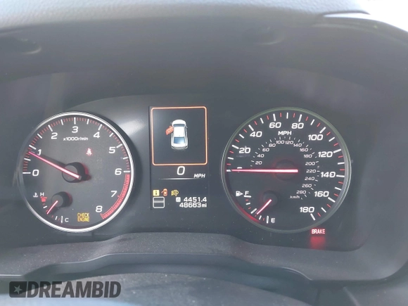 2023 Subaru WRX Premium z VIN JF1VBAF67P9806723, wystawiony jako IAAI lot #42084663 z przebiegiem 48 648 mil mil oraz . Historia ofert i sprzedaży dostępna na DreamBid. Obrazek 7.