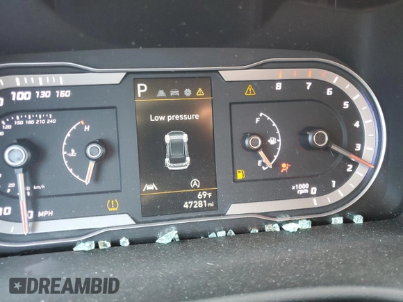 2022 Hyundai Tucson SEL with VIN 5NMJBCAE4NH071266, listed as a Copart auction lot 51295255 with 47,281 mi miles and Salvage Title. Bid and sale history available at carsss.com. Image 9.